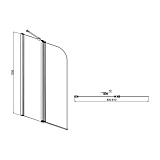 Шторка на ванну Life 1