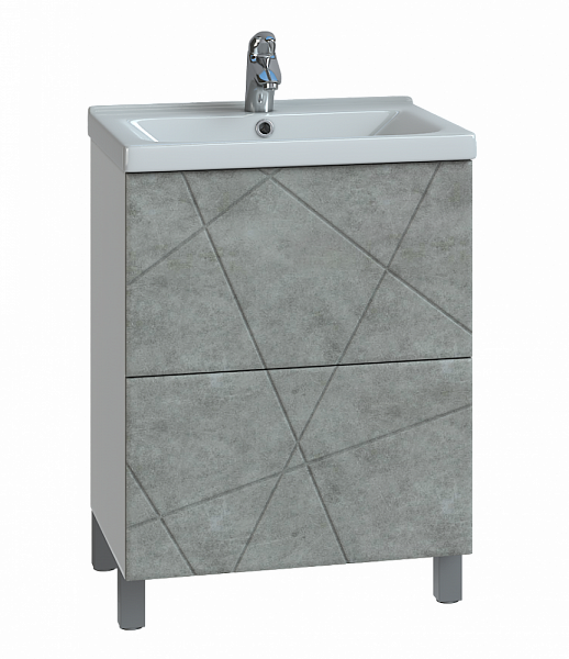 Тумба под раковину VIGO  Geometry 60 см tn.GEO.FOS.60.2Y бетон