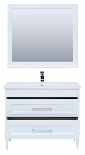 Мебель для ванной Aquanet Бостон М 100 белый (лит. мрамор) 00258284