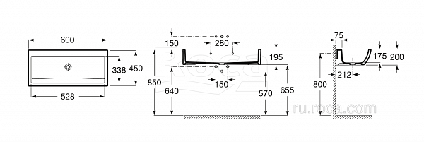 Раковина Roca Access 60х45 368PB9000