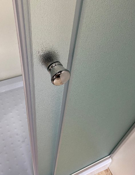 Душ. уголок NG-010-14Q (1000х1000х1950) низкий поддон(13см) стекло МАТОВОЕ, 2 места