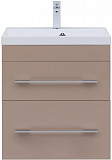 Тумба под раковину Aquanet Верона 60 капучино (2 ящика) 00304536