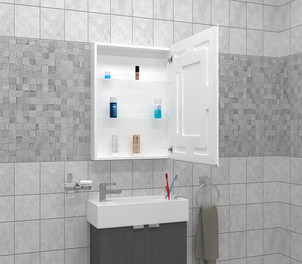 Зеркало-шкаф Континент "Reflex LED" 600х800