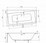 Акриловая ванна Besco Infinity 170x110 WAI-170-NL Левая