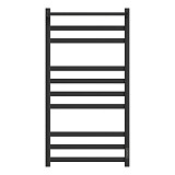 Полотенцесушитель электрический Point Меркурий PN83850PB П9 500x1000 с полкой, диммер справа, черный