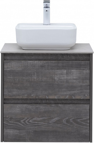 Тумба под раковину Aquanet Nova Lite 60 дуб серый (2 ящика) 00287889