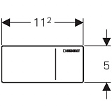 Клавиша смыва Geberit Sigma 70 115.630.SQ.1 умбра