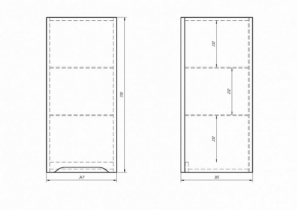 Подвесной шкаф Dreja QL 35 см 99.0010