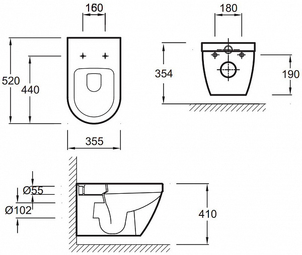 Комплект унитаз с инсталляцией Jacob Delafon Rodin+ E21748RU-00