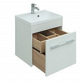 Тумба под раковину Aquanet Августа 50 белый (ручки хром) 00274140