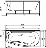 Акриловая ванна Aquatek  Пандора 160x75 PAN160-0000039