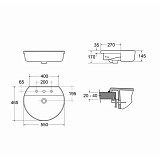 Раковина Ideal Standard Connect Sphere 55 см E7923MA