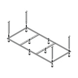 М12 Каркас сварной + установочный комплект 150*70 Бетта MIRSANT "Premium" NEW без сифона