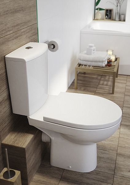 Унитаз-компакт Cersanit City New Clean On S-KO-CIT011-3/5-COn-S-DL-w напольный, безободковый с микролифтом