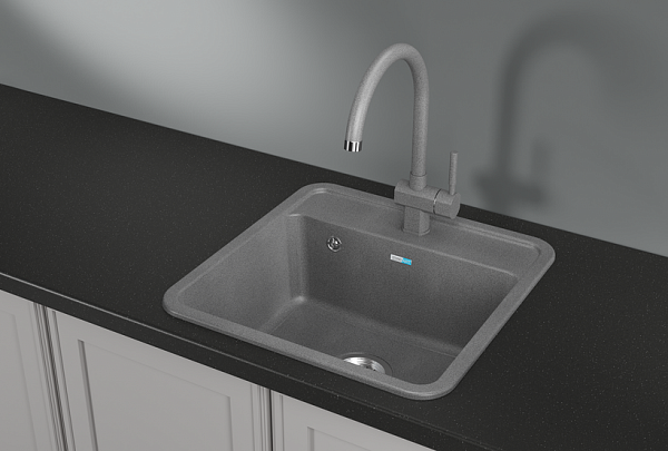 5001, ГРАФИТ, кухонная мойка, СтандАРТ кварц