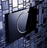 Клавиша смыва Geberit Sigma 10 115.758.KM.5 черный, хром глянец