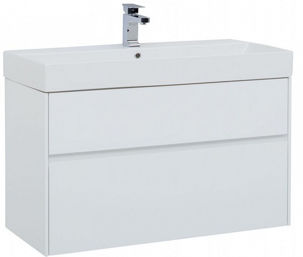 Тумба под раковину Aquanet Бруклин 100 белый 00203961