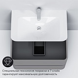 M30FHX0802FG Sensation, База под раковину, подвесная, 80 см, ящики, серый шелк, глянцевая, шт