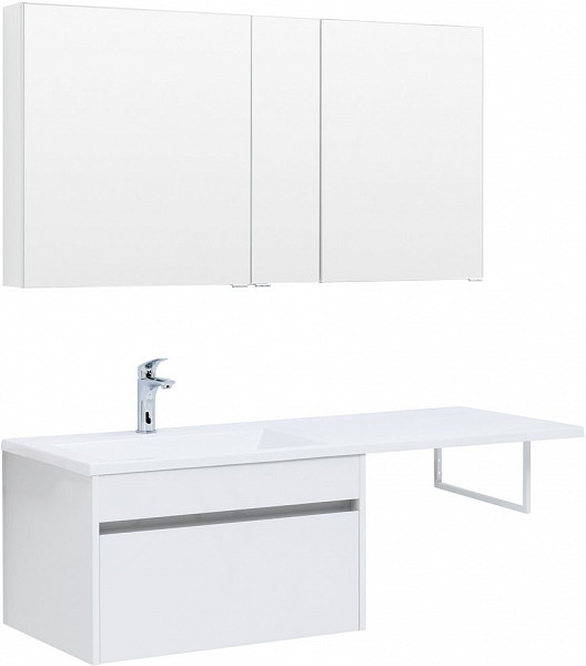 Тумба под раковину Aquanet Токио 68 белый (подвесная, 1 ящик) 00236917