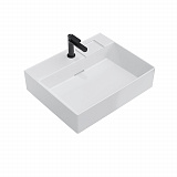 Раковина Kerama Marazzi LOGICA мебельная\подвесная с одним отверстием 60, белая глянцевая