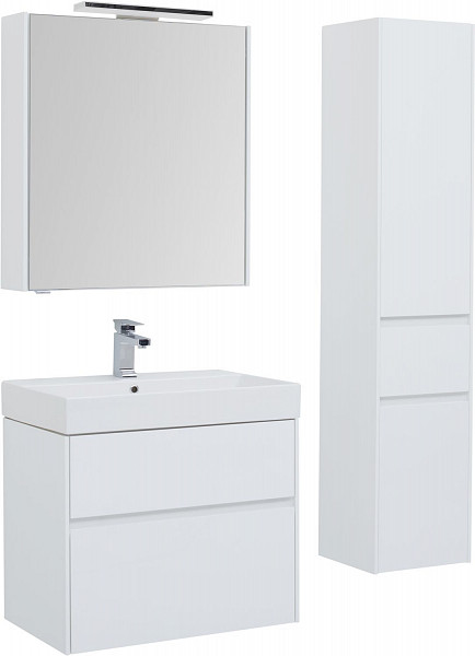 Тумба с раковиной Aquanet Бруклин 70 белый 00212597