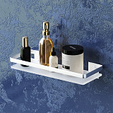 A7455100 Sense L Полка  стеклянная, алюминий