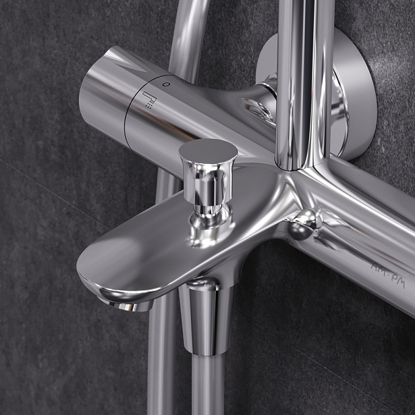 F0770A510 Spirit V2.0 душ.система, набор: смеситель д/ванны/душа с термостатом, верхн. душ d 250 мм,