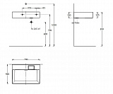 Раковина Kerama Marazzi LOGICA мебельная\подвесная без отверстий 70, белая глянцевая