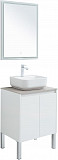 Мебель для ванной Aquanet Nova Lite 60 белый глянец (2 дверцы) 00302532
