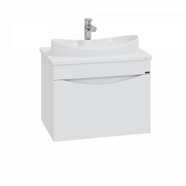 Тумба для умывальника подвесная "Сатурн 70" 1 ящ.( ум. Вега 70 литой мрамор) СанТа