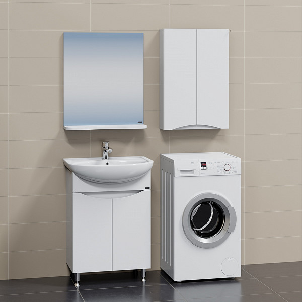 Шкаф подвесной Сатурн 50/75 над стир. машиной СанТа