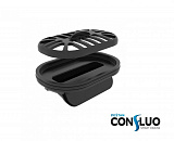 Душевой лоток Pestan Confluo Premium Line 300 Black Glass Gold