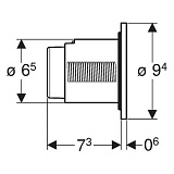 Клавиша смыва Geberit 116.055.KJ.1