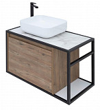 Тумба под раковину Aquanet Nova Lite Loft 75 L дуб рустикальный 00261658