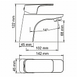 Смеситель для раковины Wasserkraft Salm 2703