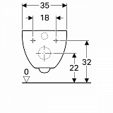 Унитаз с инсталляцией Geberit Acanto 500.128.21.A с горизонтальным выпуском