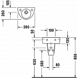 Рукомойник Duravit Starck 2 0761380000
