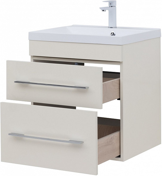 Тумба под раковину Aquanet Верона 60 крем (2 ящика) 00304537