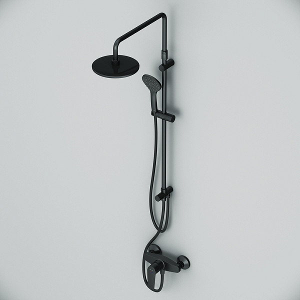 F42890A24 Gem набор 2в1: см-ль д/душа, верхний душ d 220 мм, ручн.душ 110 мм, 1 ф-ция, душевая штанг