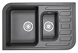 Мойка кухонная Granula прямоугольная кварц 7803, ШВАРЦ