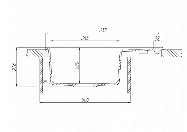 Мойка для кухни Aquaton Делия 65 терракотовый 1A718632DE270