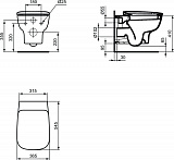 Унитаз подвесной Ideal Standard Esedra T386001