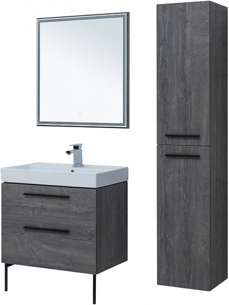 Тумба под раковину Aquanet Nova 75 дуб рошелье (2 ящика) 00242260