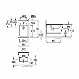 Биде подвесное Jacob Delafon Reve E4812-00, крышка-сиденье с микролифтом