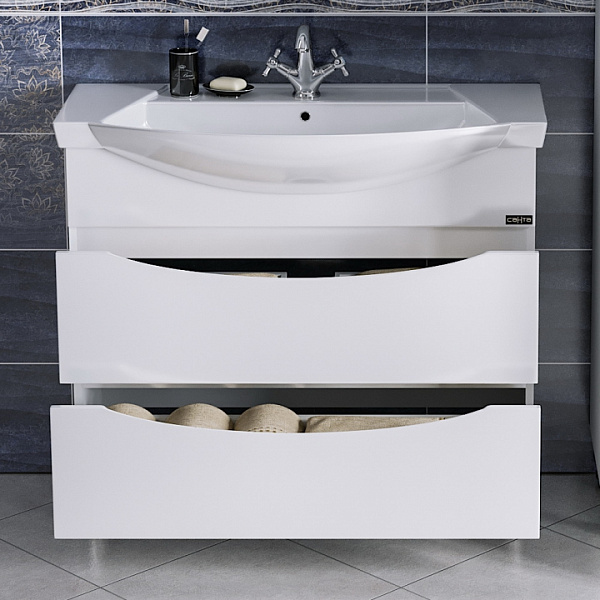 Тумба под раковину напольная Сатурн 95 Санта 700224