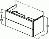 Тумба под раковину Ideal Standard Adapto T4297WG