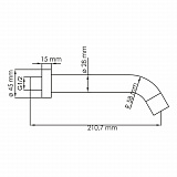 Настенный излив для ванны Wassercraft A084