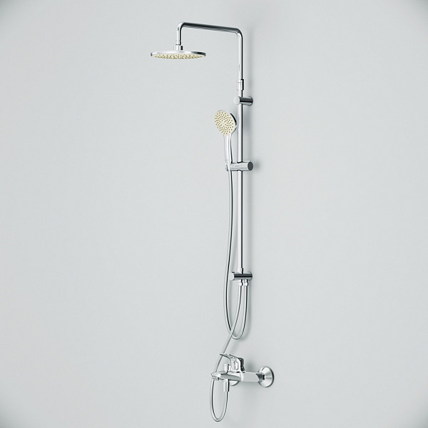 F40885C14 Sunny набор 2в1: см-ль д/ванны/душа, верхний душ d 220 мм, ручн.душ 110 мм, 1 ф-ция, душев