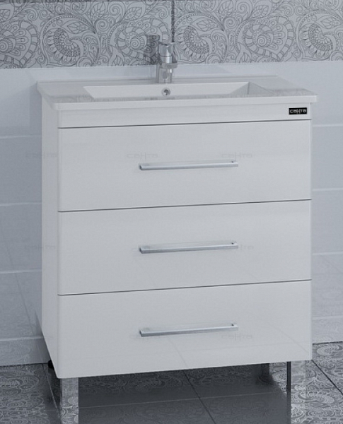 Тумба под раковину Вегас 75 напольная Санта 226008л