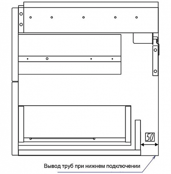 Тумба под раковину Акватон Америна 56 см 1A169201AM950